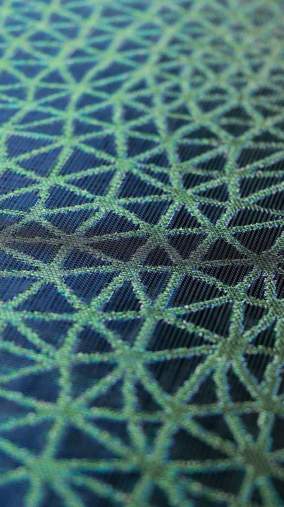 Woven copper surface detail, close study of the weave structure